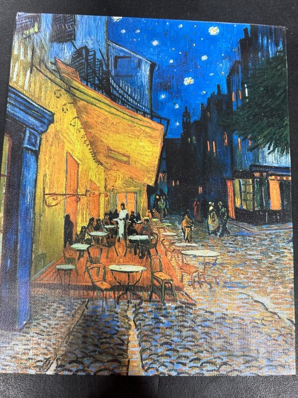 Photo 2 of 
Van Gogh Canvas Wall Art: Café Terrace at Night Oil Painting Picture Reproduction Bedroom Decor - Famous Art Prints Modern Artwork Framed Poster Home