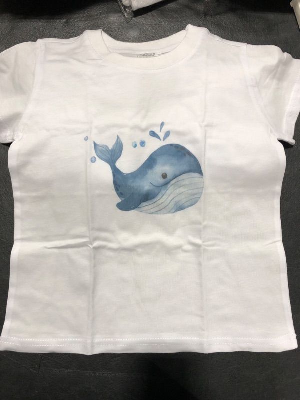 Photo 1 of [Size 2T] BLESINGING Cute Sea Animals Shirt Marine Creatures Themed T-Shirts Birthday Gift for Boys Shirt- Whale