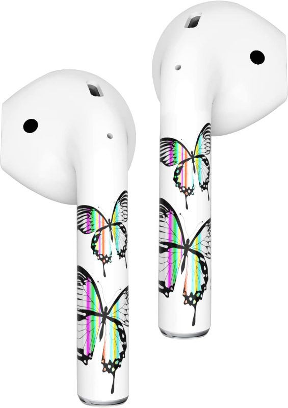 Photo 1 of ROCKMAX Holographic Stickers for AirPods 2, Premium Butterfly AirPods Skins, New AirPods Wrap Skin with Built-in Applicator (237LS)