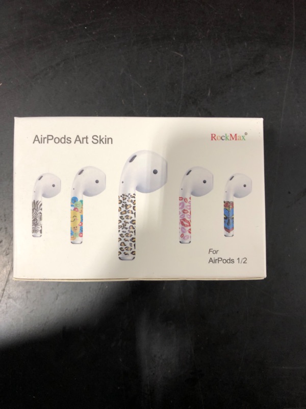 Photo 2 of ROCKMAX Holographic Stickers for AirPods 2, Premium Butterfly AirPods Skins, New AirPods Wrap Skin with Built-in Applicator (237LS)