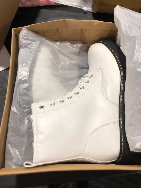 Photo 1 of 8.5 WHITE BOOTS 