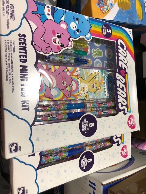 Photo 2 of 2 PACK Scenticorns Care Bears Mini Fun Kit - Fruity Scented Sheets, Super Tip Markers - Take Care Bears on The go for Travel and Creative Play for Kids Playtime 17021