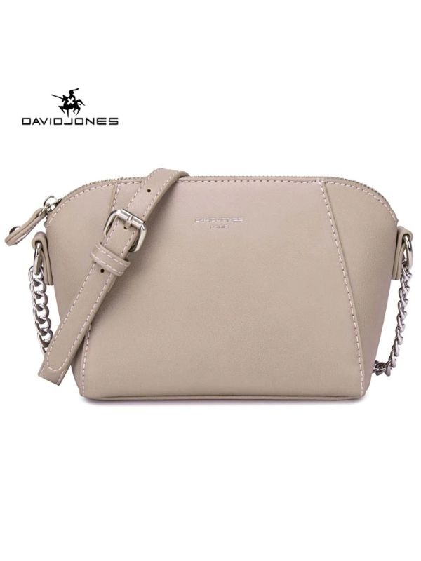 Photo 1 of David Jones Paris women handbag pu leather female crossbody bag small chain lady shoulder bag