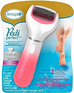 Photo 1 of Amope Pedi Perfect Electronic Foot File, Dual-Speed Callus Remover (with Diamond Crystals) for Feet (Extra Coarse - Pink Gadget). -Perfect for In-home Pedicure for Baby Smooth Feet. Battery Operated
