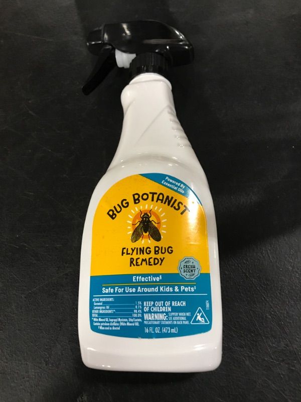 Photo 2 of Bug Botanist Flying Bug Remedy: Plant Powered Bug Spray with Essential Oils, Family & Pet Friendly, Indoor & Outdoor Use, 16oz Bottle