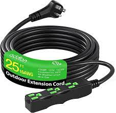 Photo 1 of addlon 15 Feet Extension Cord with 3-Outlet Power Strip, Black, 3 Prong, 16 Gauge, Lighted and Transparent Plug, Perfect for Indoor Home, Office or Kitchen, Ideal for Outdoor Lighting, ETL Listed 15FT Black?Lighted?