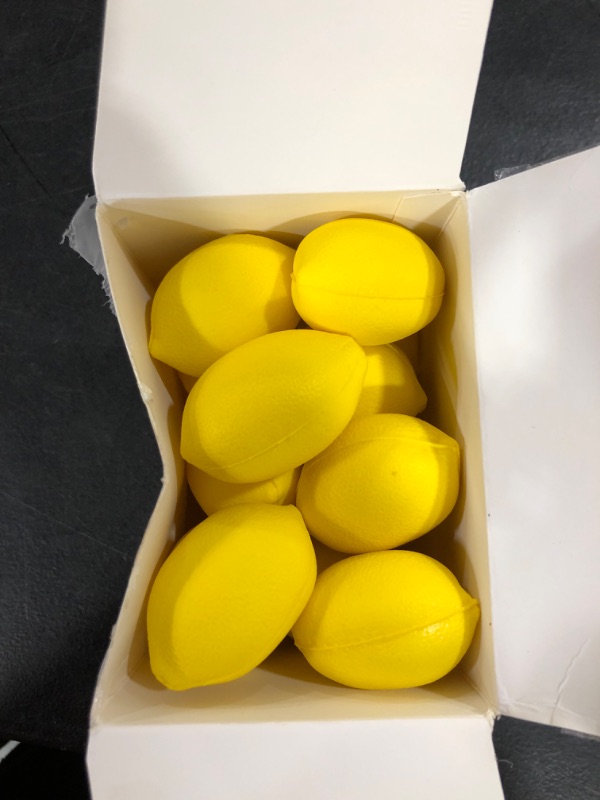 Photo 2 of 20 Pack Lemon Squishy for Party Favors Mini Foam Lemon Relieve Stress Ball Slow Rising Funny Lemon Stress Relieve Toys for School Carnival Themed Party Prize Bag Fillers