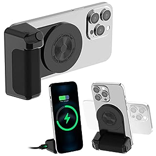 Photo 1 of Magnetic Camera Handle Bluetooth Bracket, Magnetic Camera Handle, with Bluetooth Wireless Camera Shutter, Suitable for iPhone Samsung Android Vlog Photo and Video Shooting?Phone Grip (B0BNVXZCQL)
