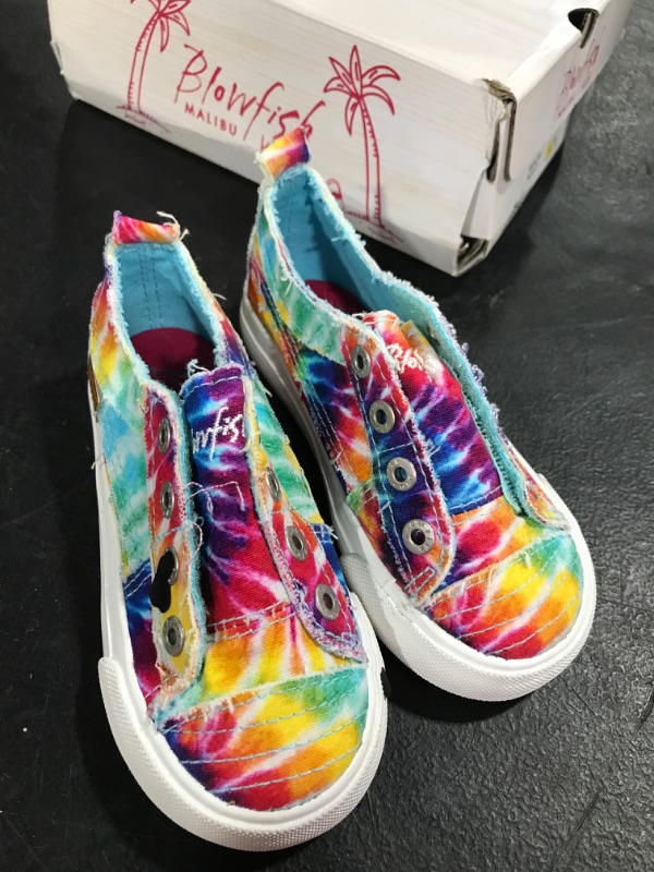 Photo 2 of Blowfish Malibu Unisex-Child Play-k Sneaker Toddler (1-4 Years) 9 Toddler Rainbow Tie Dye