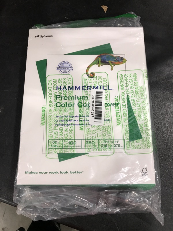 Photo 2 of Hammermill, 122549, Premium Color Copy Cover, 100 Bright, 60lb, 8.5 x 11, 250/Pack, Sold As 1 Pack