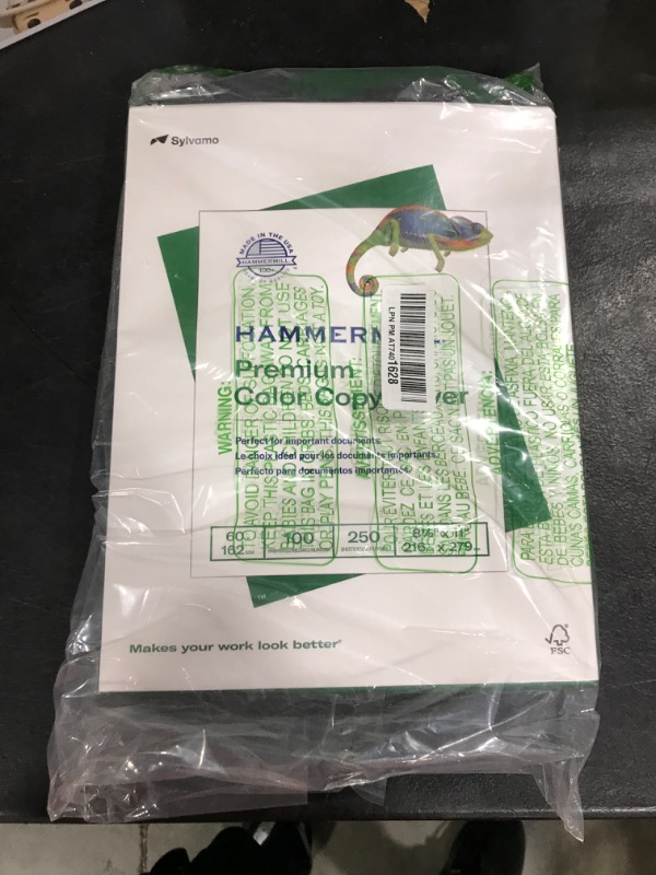 Photo 2 of Hammermill, 122549, Premium Color Copy Cover, 100 Bright, 60lb, 8.5 x 11, 250/Pack, Sold As 1 Pack