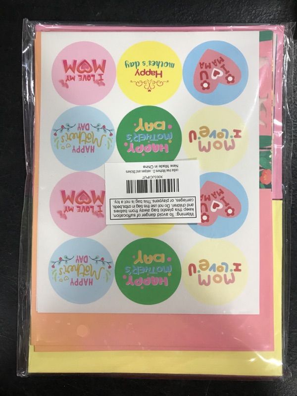 Photo 1 of ceiba tree Mothers Day Cards Happy Mother's Day Greeting Card with Envelopes for Kids Assorted Blank Notes Cards from Daughter and Stickers
