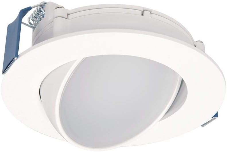 Photo 1 of HALO HLA406VWFL9FS1EMWR HLA 4 in. Color Selectable Canless Wide Beam Adjustable Gimbal Integrated Kit LED Recessed Trim, Round, White & HLA 4 in. Color Selectable Canless Recessed Narrow Beam Kit + LED Kit
