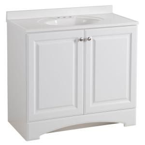 Photo 1 of 30.6 in. W x 18.7 in D x 35.6 H D Bath Vanity White