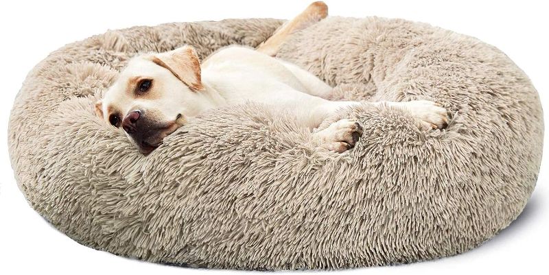 Photo 1 of 
HACHIKITTY Dog Beds Calming Donut Cuddler, Puppy Dog Beds Large Dogs, Indoor Dog Calming Beds Large,30''