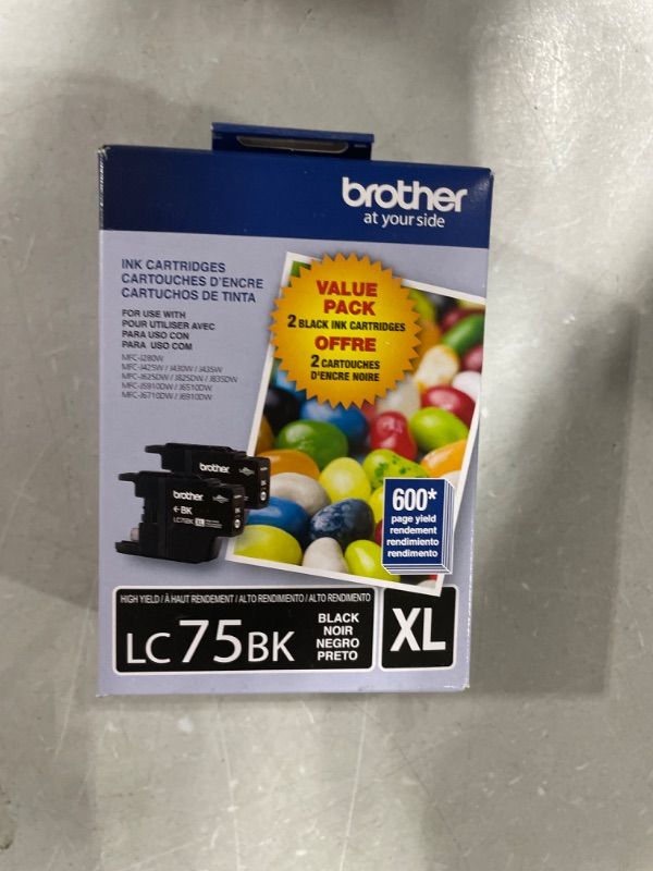 Photo 2 of Brother LC75 Innobella High-Yield Black Ink Cartridges, 2 Pack
