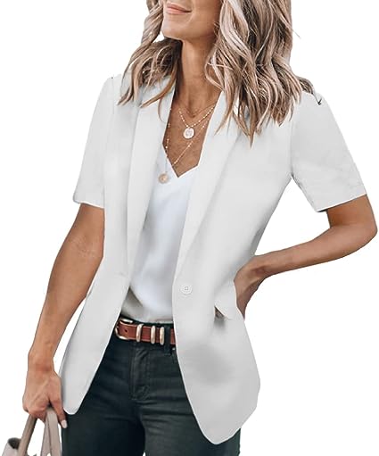 Photo 1 of Cicy Bell Womens Casual Blazers Short Sleeve Open Front   Office Jackets XLARGE 