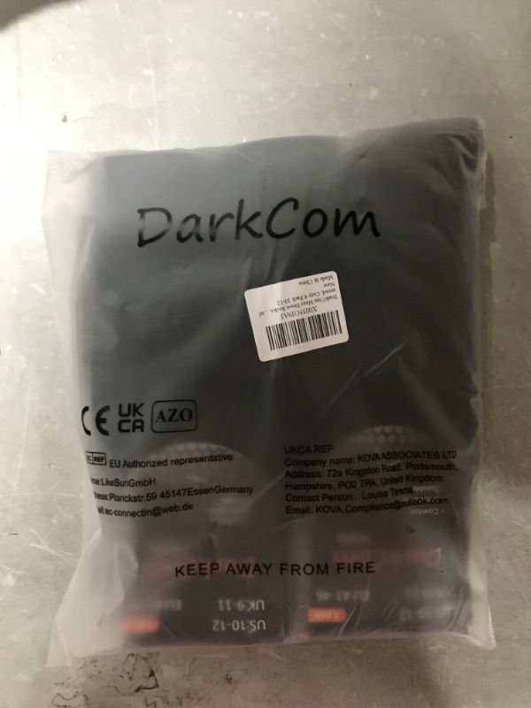 Photo 1 of DarkCom Mens Dress Socks, Black Socks for Men, 6 Pairs Classic Cotton Polyester Socks, Reinforced, Cozy
