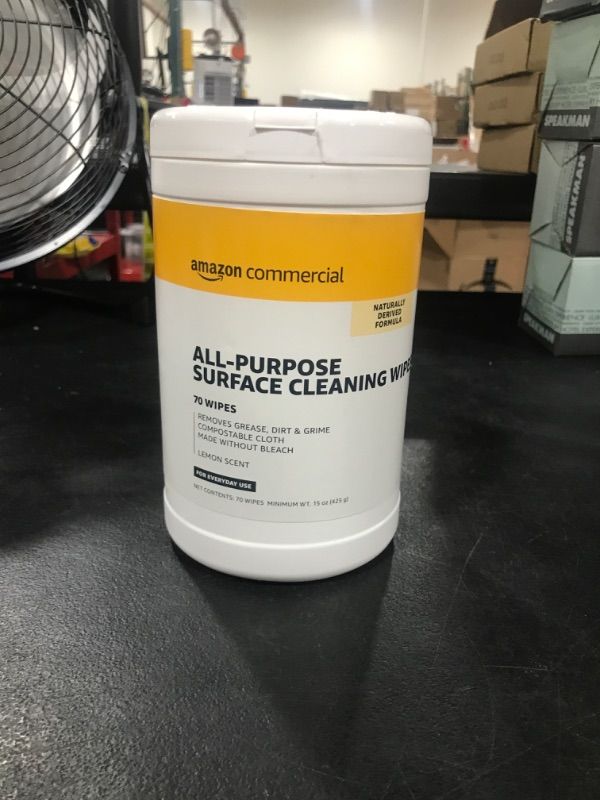 Photo 1 of Amazon Commercial All-Purpose Surface Cleaning Wipes 70ct
