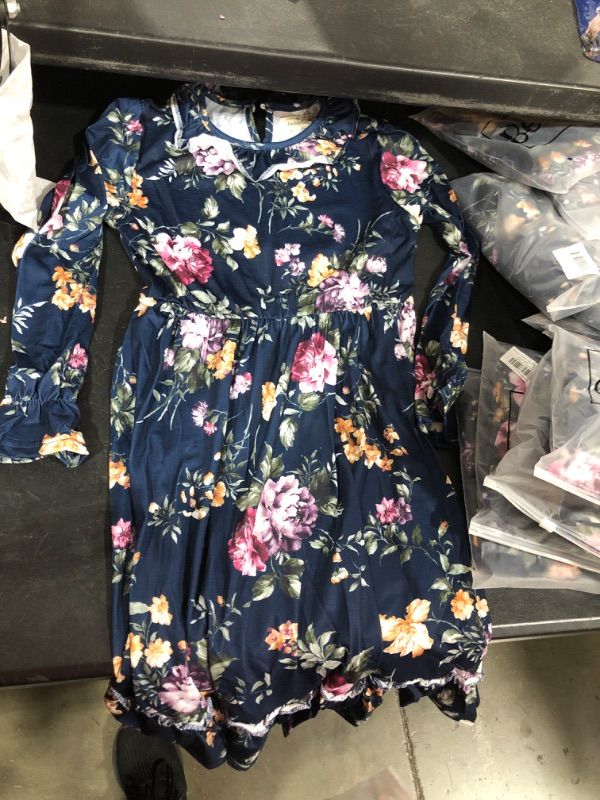 Photo 2 of Girl’s Blue Floral Dress Besser Bay Girl 5
