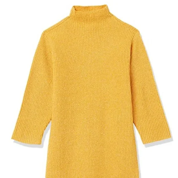 Photo 1 of Amazon Essentials Girl's Soft Touch Long-Sleeve Mock Neck Sweater Dress RETURNED
