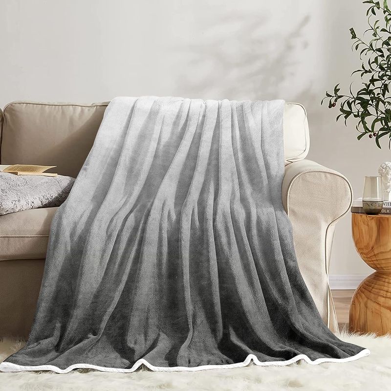 Photo 1 of 
EISKBC Ombre Throw Blanket for Couch,