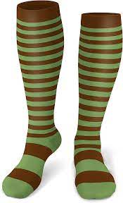 Photo 1 of BLONGW Knee High Socks For Women Men Knee High Stockings Athletic Casual Stripes Tube Socks Small/Medium