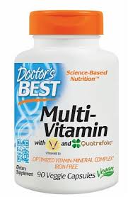 Photo 1 of (JUL 2023) Doctor's Best Multi-Vitamin, Formulation Fully Optimized for Absorption, Vitamins, Minerals, Antioxidants & Nutrients, Vegan, Gluten Free, 90 Veggie Caps