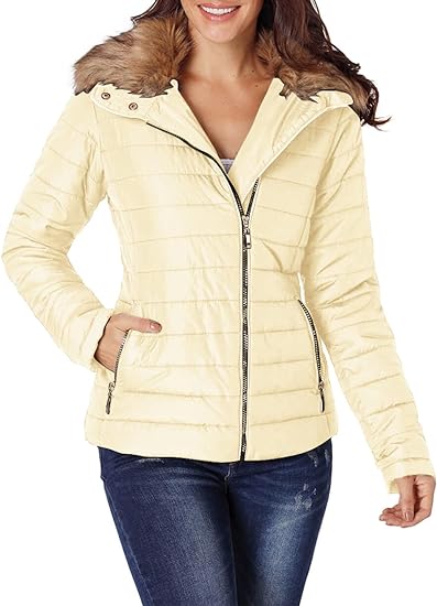 Photo 1 of Dokotoo Womens Winter 2023 Fashion Zip Up Quilted Jacket Coat Outerwear (S-XXL,No Hooded) SIze S 