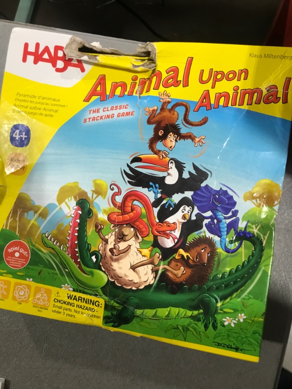 Photo 3 of HABA My Very First Games - Animal Upon Animal Junior - Toddler Stacking Game