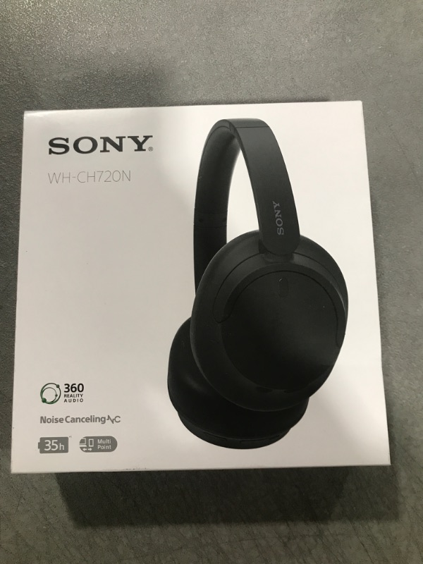 Photo 2 of Sony WH-CH720 Over-Ear Wireless Noise Cancelling Headphones - Black