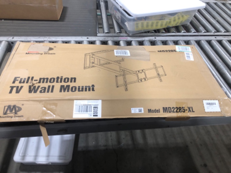 Photo 3 of Mounting Dream Long Arm TV Wall Mount for Most 42-90 Inch TV, 40 Inch Long Extension TV Mount Swivel and Tilt, Full Motion TV Mount Fits Max VESA 800x400mm, 150 lbs. Loading, 16”,18”, 24” Studs