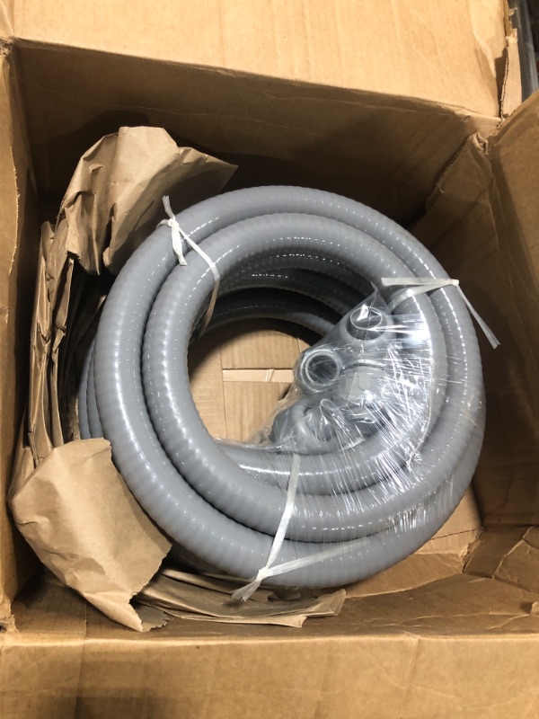 Photo 2 of 1inch 25ft Electrical Conduit Kit,with 5 Straight and 3 Angle Fittings Included,Flexible Non Metallic Liquid Tight Electrical Conduit(1" Dia, 25 Feet) 1IN,25FT