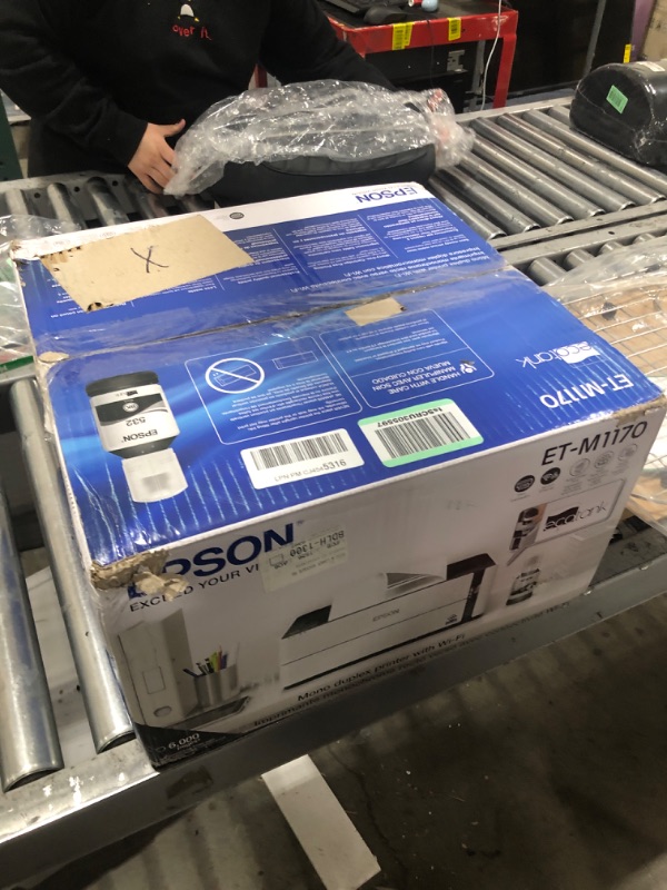 Photo 3 of Epson EcoTank ET-M1170 Wireless Monochrome Supertank Printer with Ethernet PLUS 2 Years of Unlimited Ink*,White ET-M1170 ADF/PRINT/COPY/SCAN