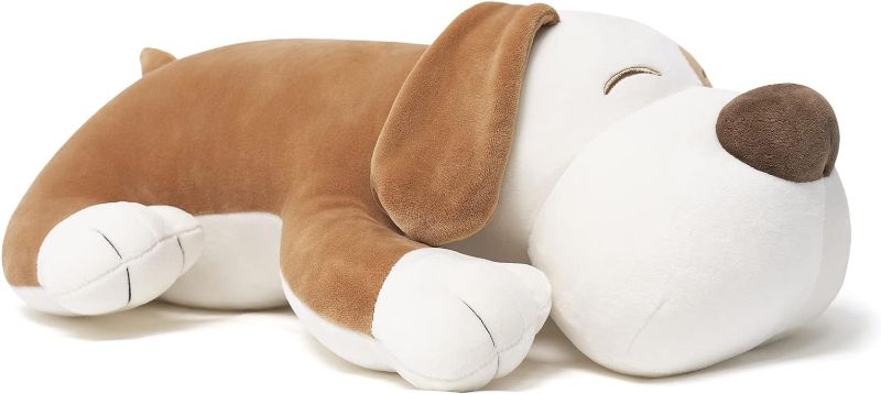 Photo 1 of 17.7" Brown Puppy Plush Toy Pillow - Kawaii Stuffed Animal for Kids, Toddlers & Teens - Soft Room Decor