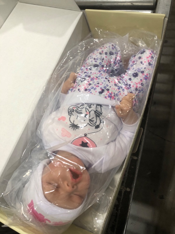 Photo 2 of JIZHI Lifelike Reborn Baby Dolls - 0-3 Months Baby Soft Body Realistic-Newborn Baby Dolls Real Life Baby Dolls with Feeding Kit & Gift Box for Kids Age 3 + or Collection3 White