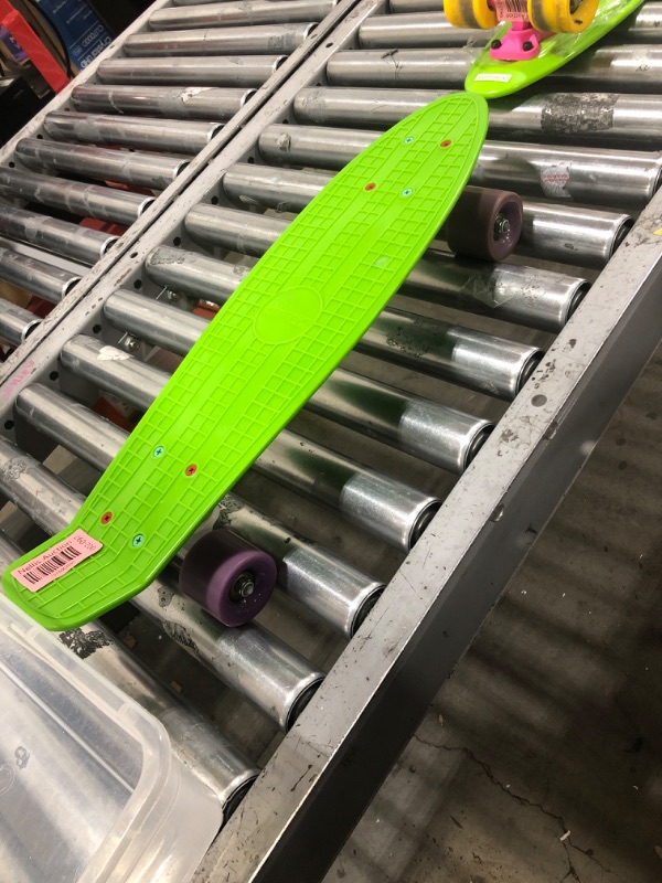Photo 1 of  KRYPTONICS TORPEDO Vintage Rare Skateboard Neon Green Purple Wheels

