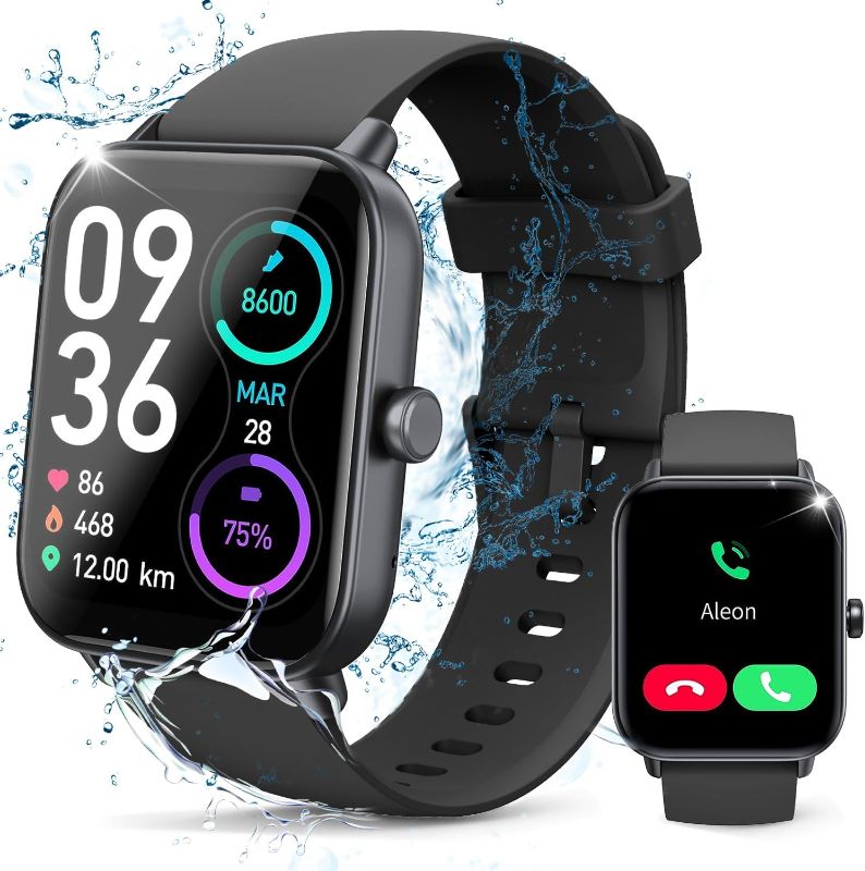Photo 1 of Hoowel Smart Watch for Men and Women - Alexa Built-in Smartwatch with Heart Rate, Sleep and Blood Oxygen Monitor,24/7 Heart Rate Auto Image Correction, Portable Smartwatch Dynaudio Speakers
