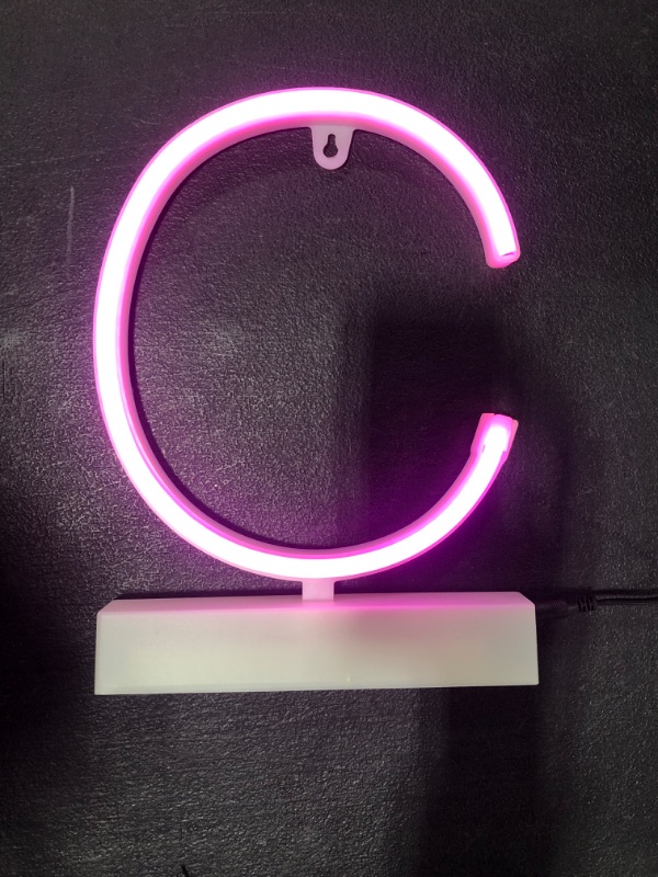 Photo 1 of LETTER "C" SMALL NEON SIGN 