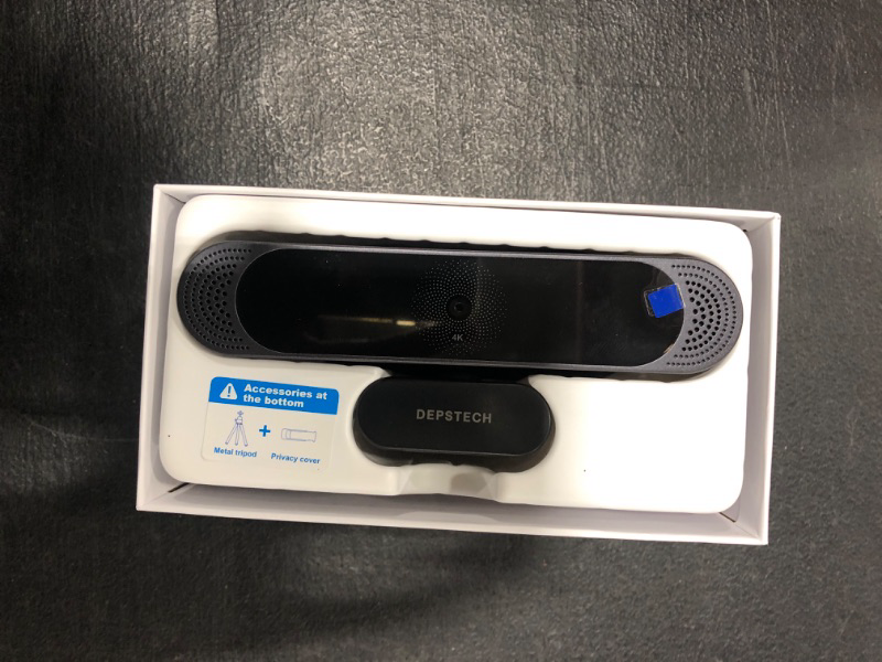 Photo 2 of DEPSTECH Webcam with Microphone, 4K Webcam Sony Sensor Autofocus Web Camera with Privacy Cover and Tripod, 8MP USB Webcam for Desktop Laptop PC, Streaming Webcam for Zoom, Skype, Facetime, YouTube Silver