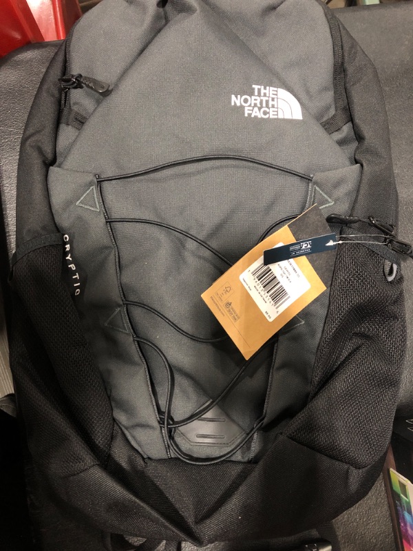 Photo 2 of THE NORTH FACE Cryptic Laptop Backpack, Asphalt Grey/TNF Black, One Size