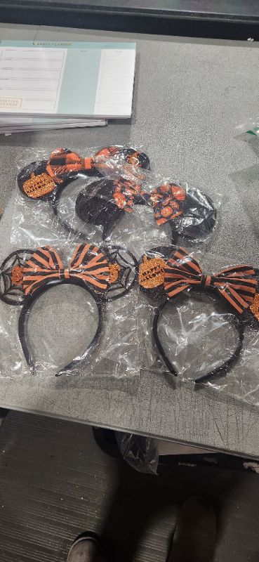 Photo 1 of 4 pack of Disney Halloween headbands