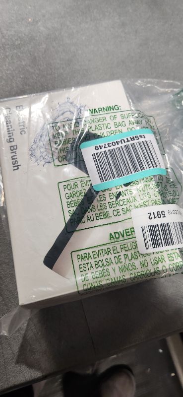 Photo 1 of Electric Spin Scrubber, Cordless Shower Scrubbers with Battery Level Display, 2 Speeds Electric Scrubber for Cleaning with 6 Replaceable Heads, Electric Cleaning Brush for Bathroom/Floor/Sink/Window