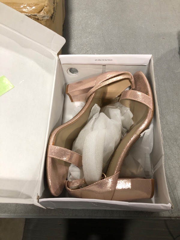 Photo 1 of DREAM PAIRS Women's Chunk Low Heel Pump Sandals 11