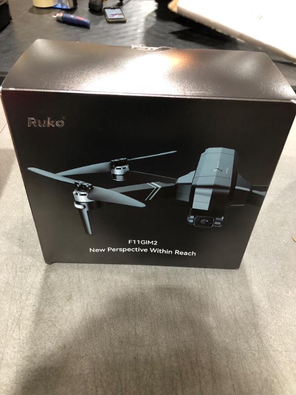 Photo 2 of Ruko F11GIM2 Drone with 4K HD Camera for Adults, 9800ft Video Transmission, 3-Axis Gimbal (2-Axis + EIS Anti-shake?Quadcopter with 2 Batteries, Brushless Motor Level 6 Wind Resistance GPS Drone