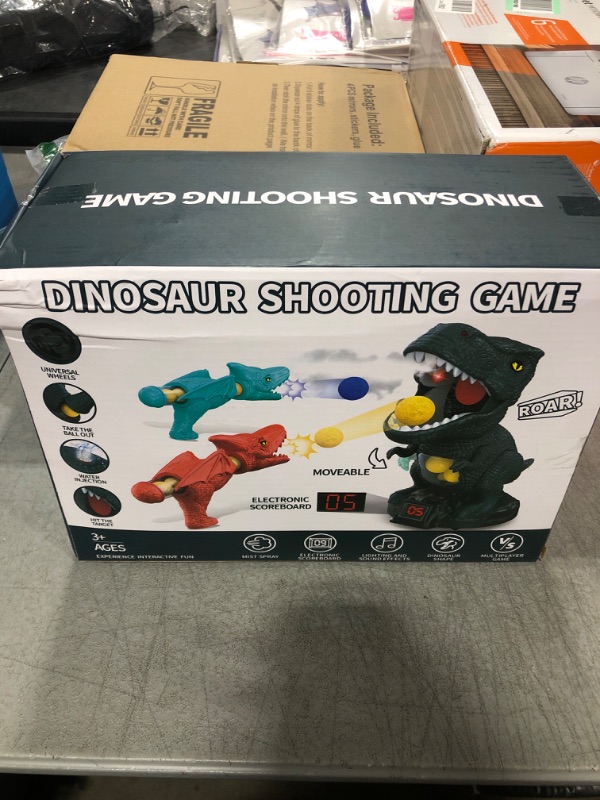 Photo 2 of Dinosaur Toys Gift Outdoor Indoor Game for 3 4 5 6 Year Old Boys Kids, Movable Dinosaur Shooting Game Toys for Kids Ages 3 4 5 6, for Boys 3-5 4-6 6-8 Green