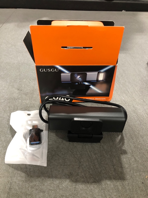 Photo 1 of GUSGU G940 QHD 2K Webcam with Microphone and Privacy Protection, USB Plug&Play Computer Camera, Web Camera for Desktop/PC/Laptop/Mac, Streaming Camera for Video Conferencing