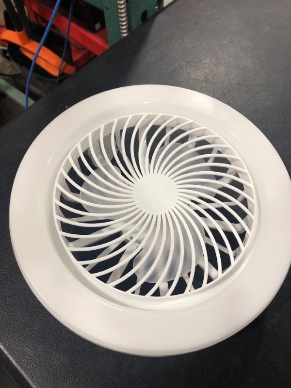 Photo 1 of JOISTOON 10 Inch Socket Ceiling Fan with Light and Remote, Screws Into Any Light Outlet, No Wires Required, 3 Fan Speeds 3 Light Settings, Perfect for Small Spaces Damp Ventilation Air Flow Dry