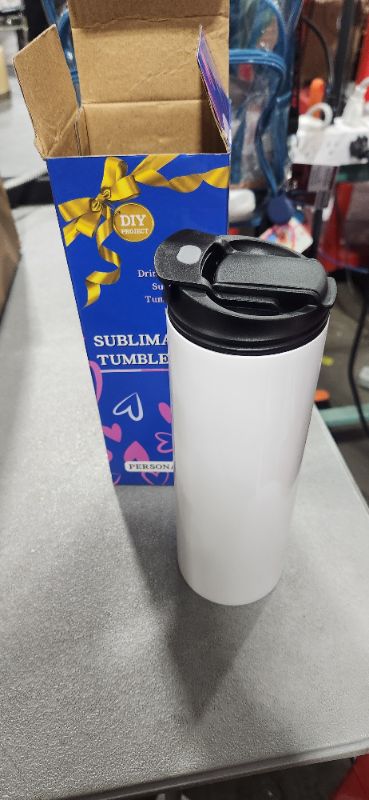 Photo 1 of DIY sublimation tumbler- white