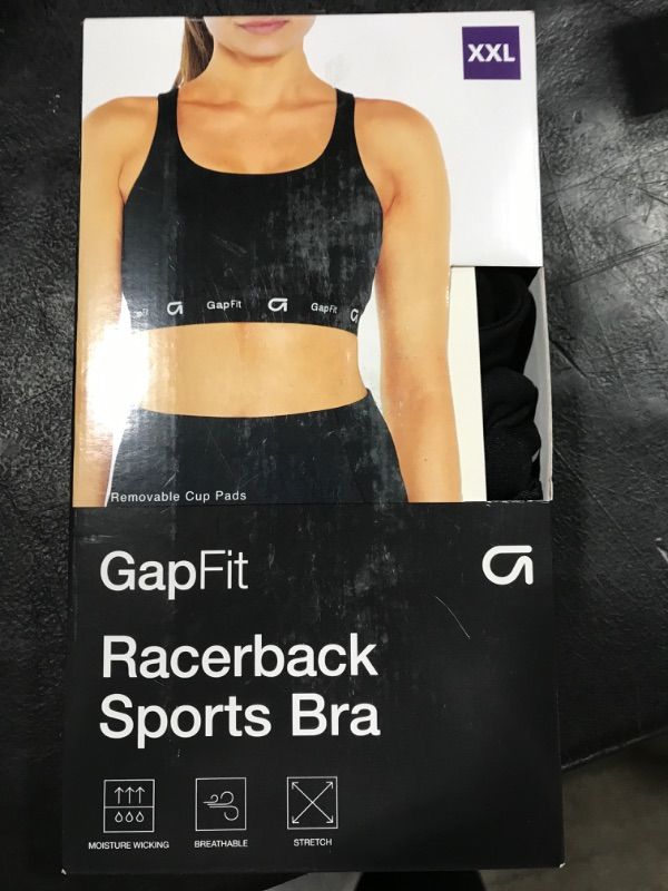 Photo 1 of GAP Fit Women's 4 Way Stretch Moisture Wicking Racerback Sports Bra. SIZE XXL
